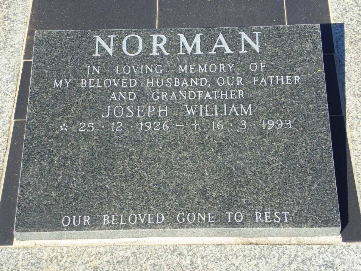NORMAN Joseph William 1926-1993