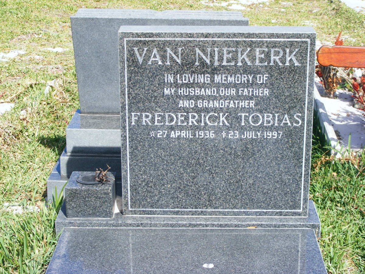 NIEKERK Frederick Tobias, van 1936-1997