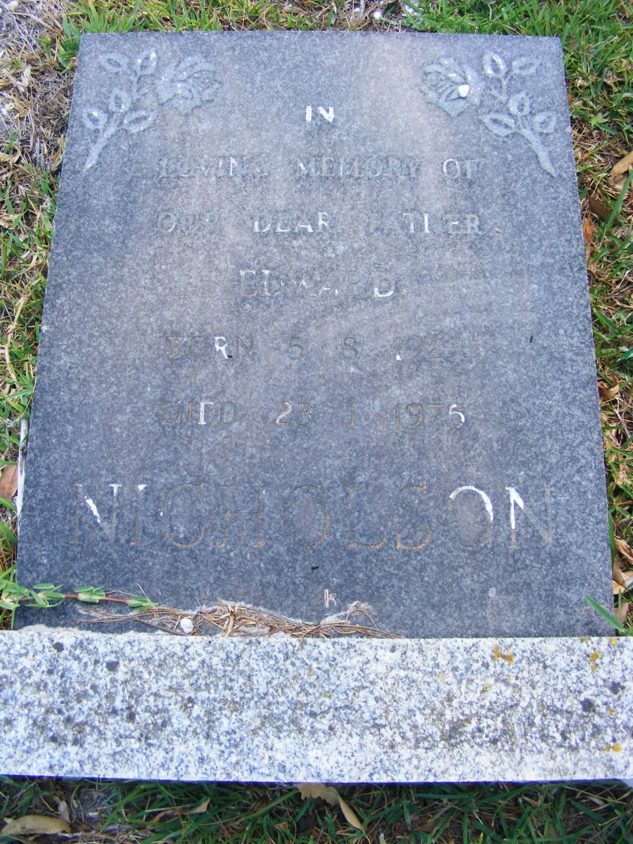 NICHOLSON Edward 1923-1975