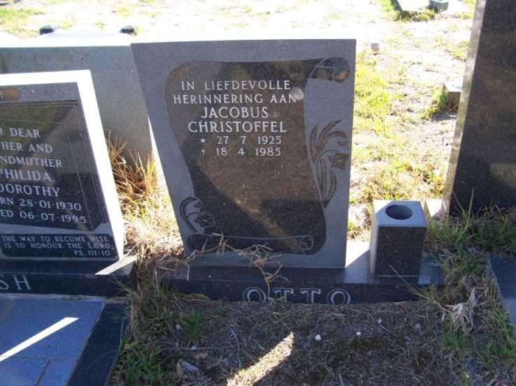 OTTO Jacobus Christoffel 1925-1985