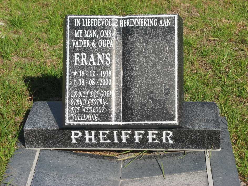 PHEIFFER Frans 1918-2000