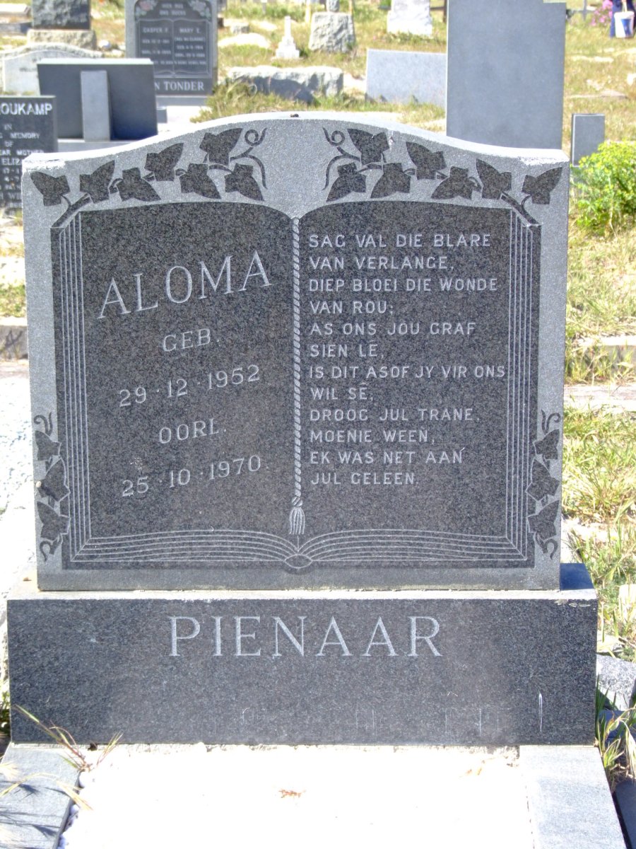 PIENAAR Aloma 1952-1970