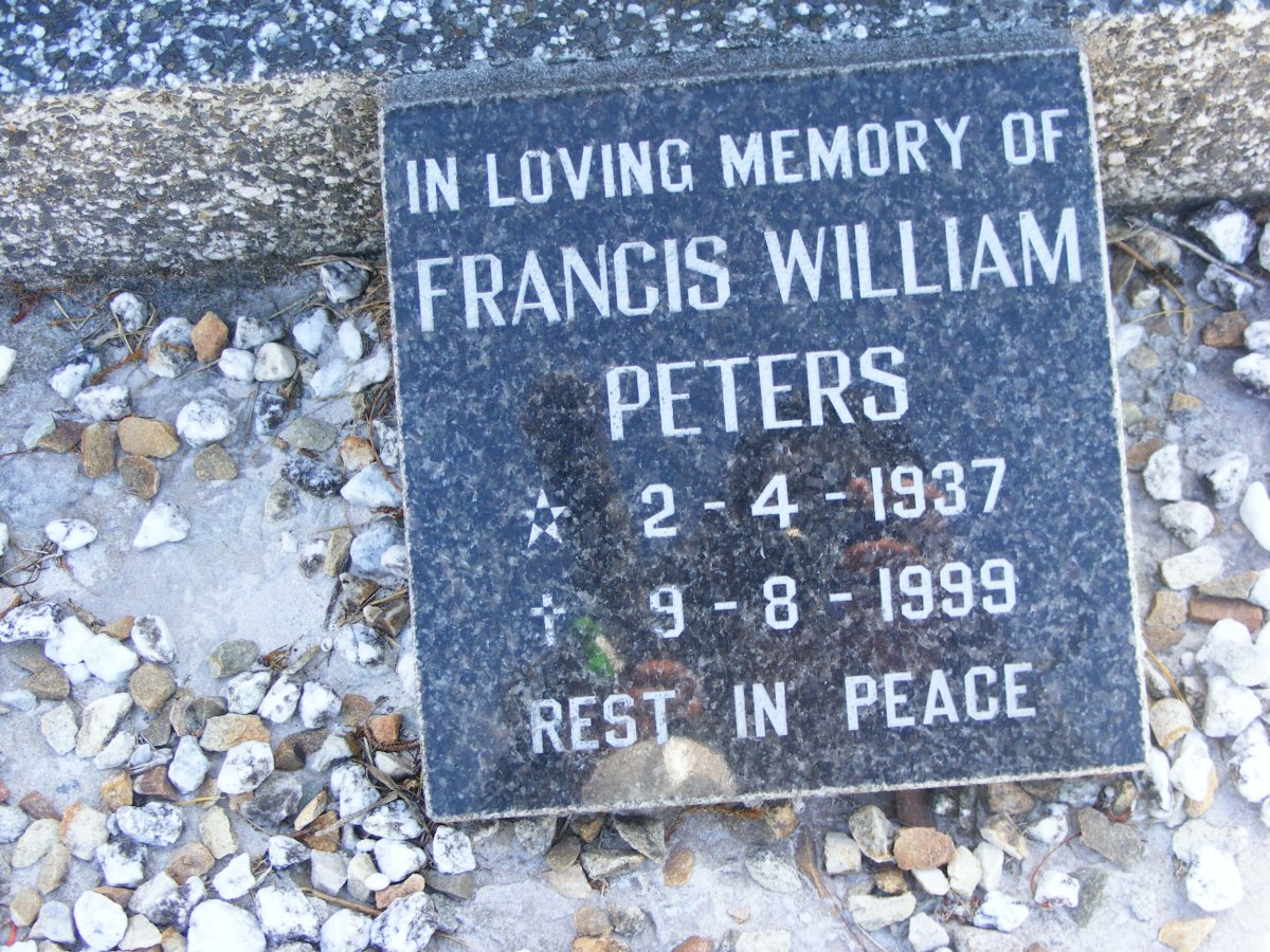 PETERS Francis William 1937-1999