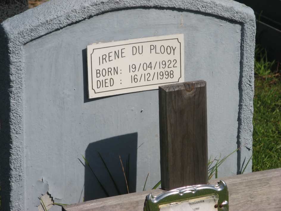 PLOOY Irene, du 1922-1998