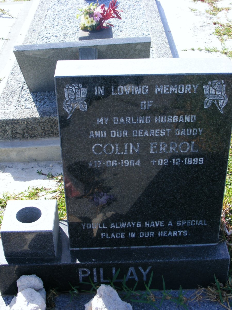 PILLAY Collin Errol 1964-1999