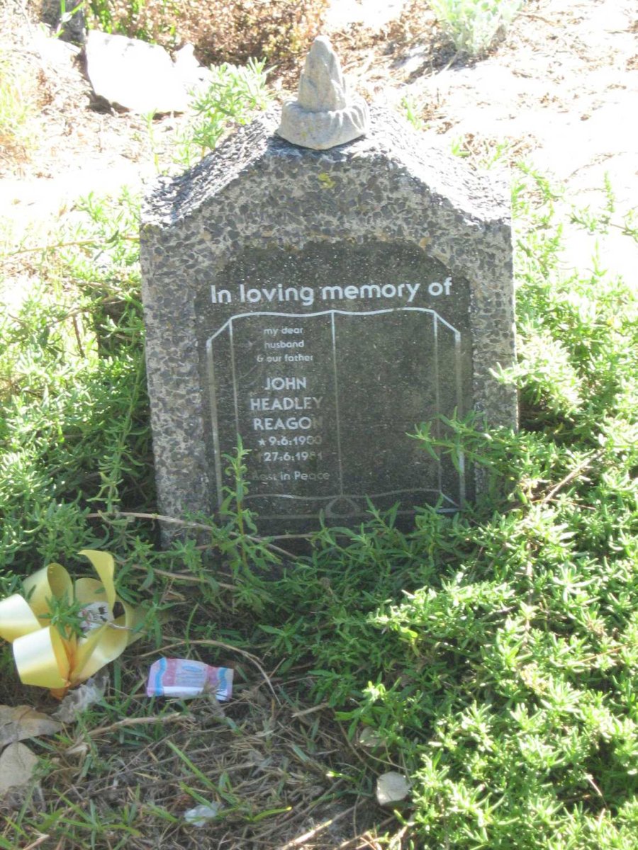 REAGON John Headley 1900-1981