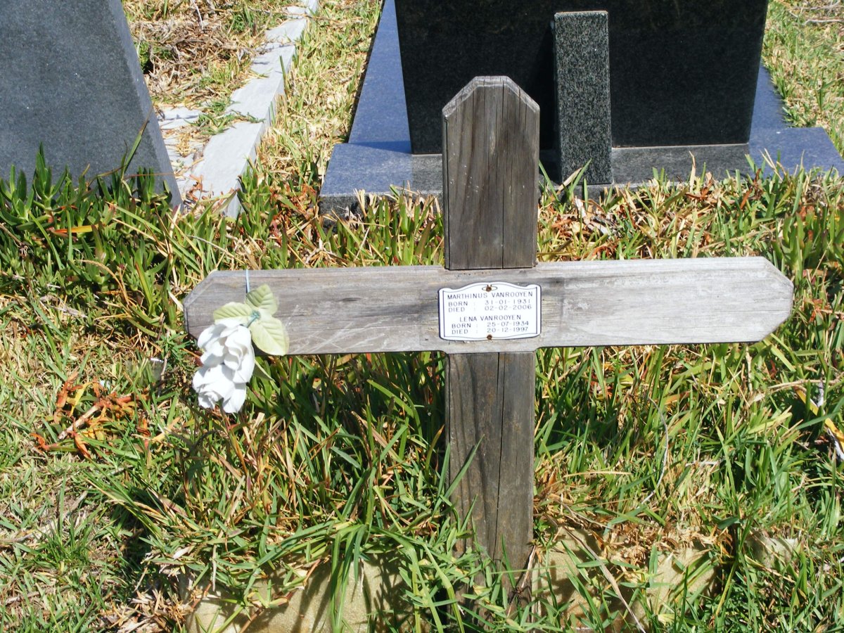 ROOYEN Marthinus, van 1931-2006 &amp; Lena 1934-1997