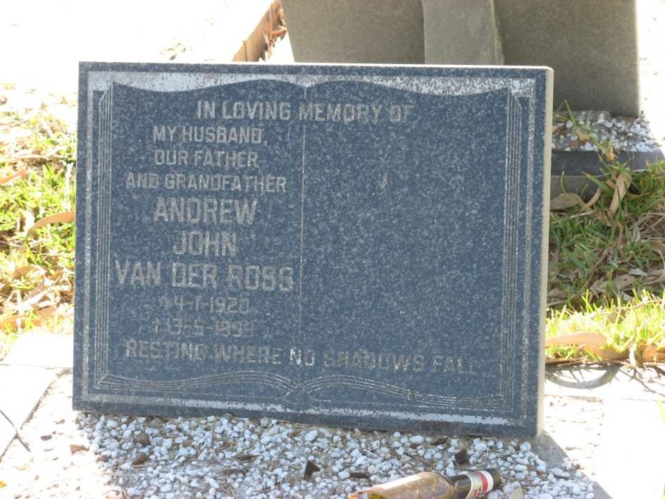 ROSS Andrew John, van der 1920-1999