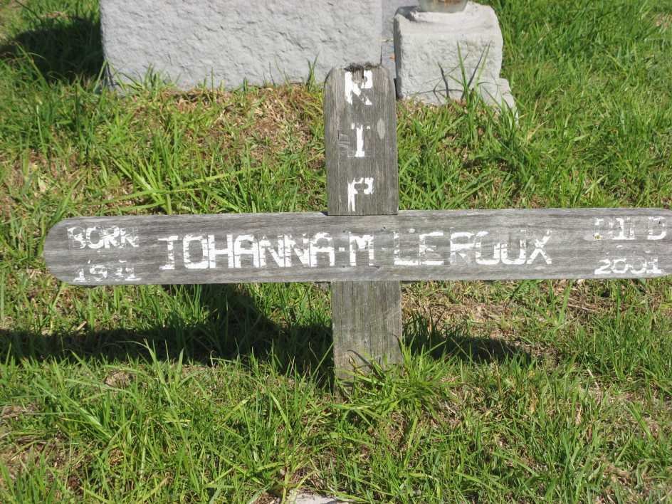ROUX Johanna M., le 19??-2001