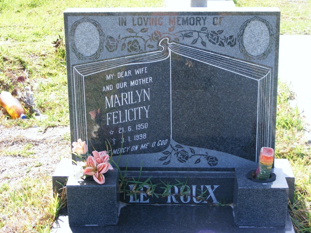 ROUX Marilyn Felicity, le 1950-1998