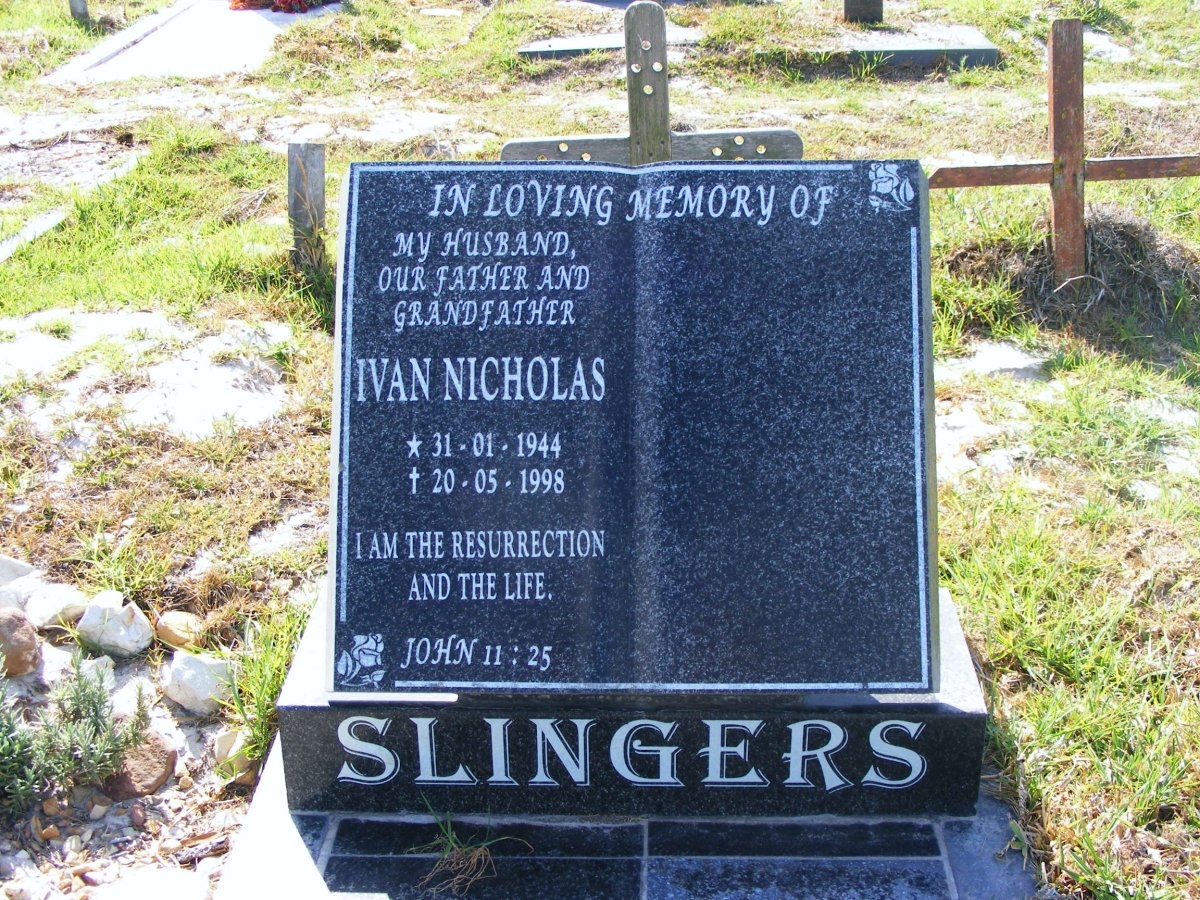 SLINGERS Ivan Nocholas 1944-1998