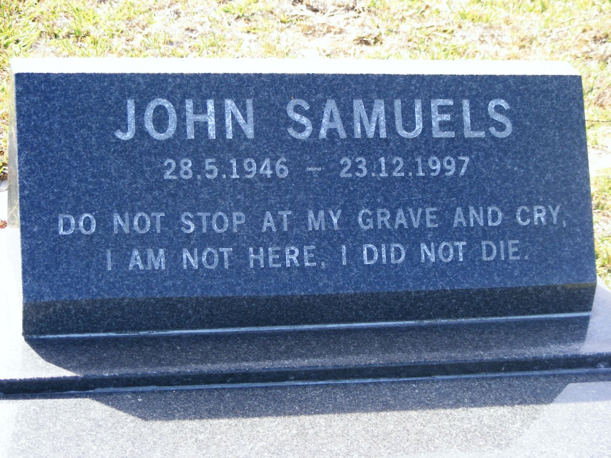 SAMUELS John 1946-1997