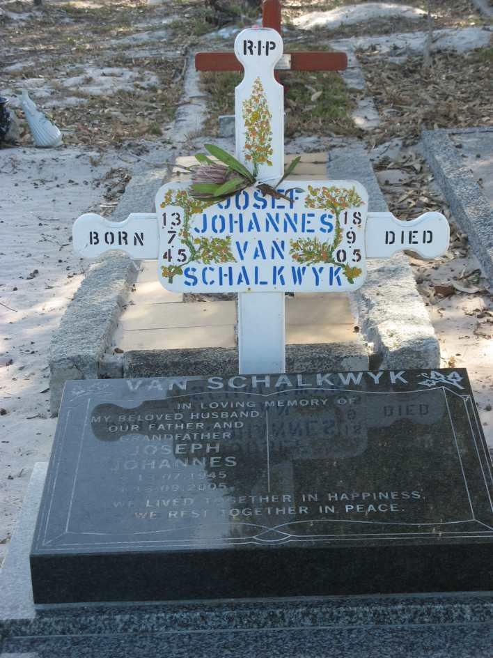 SCHALKWYK Joseph Johannes, van 1945-2005