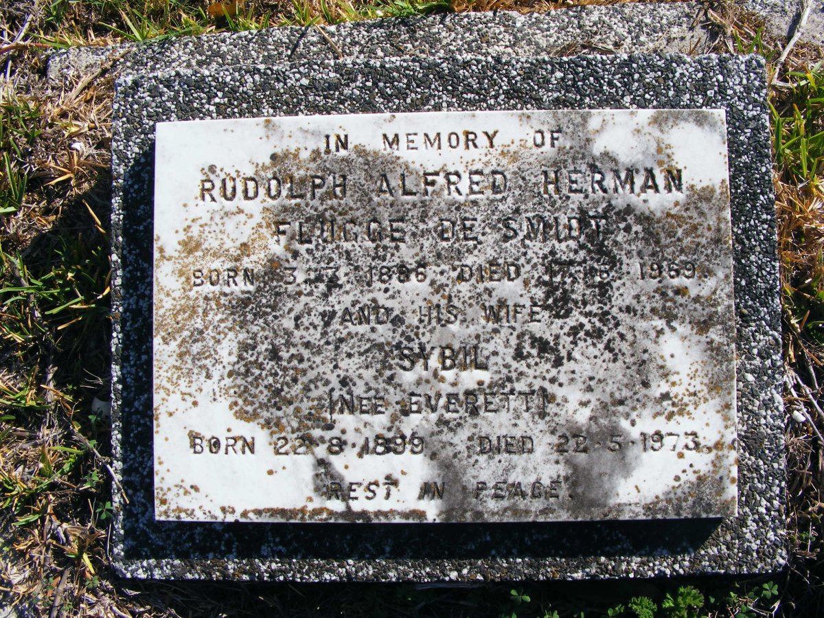 SMIDT Rudolph Alfred Herman Flugge, de 1886-1969 &amp; Sybil EVERETT 1899-1973