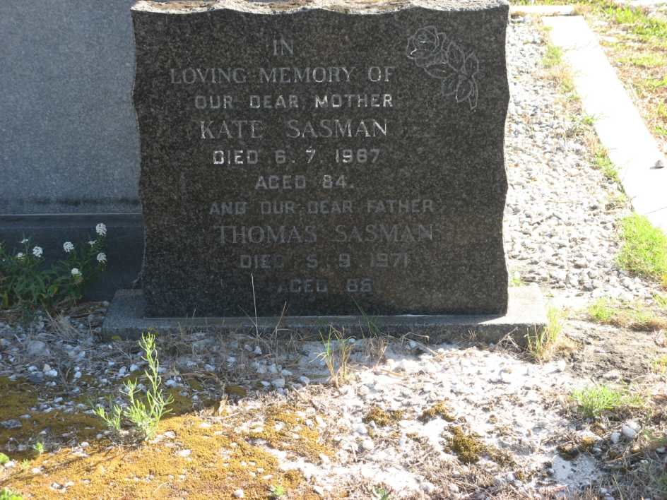 SASMAN Thomas -1971 &amp; Kate -1967
