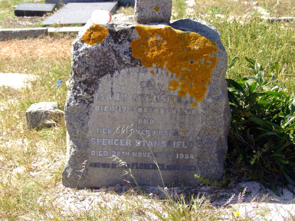 STANSFIELD Spencer -1954 &amp; Mary -1918 :: STANSFIELD Florence 1859-1952