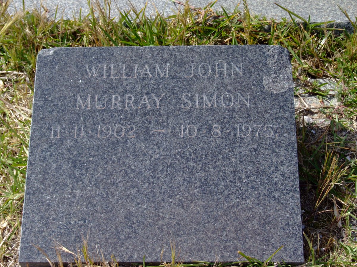 SIMON William John Murray 1902-1975