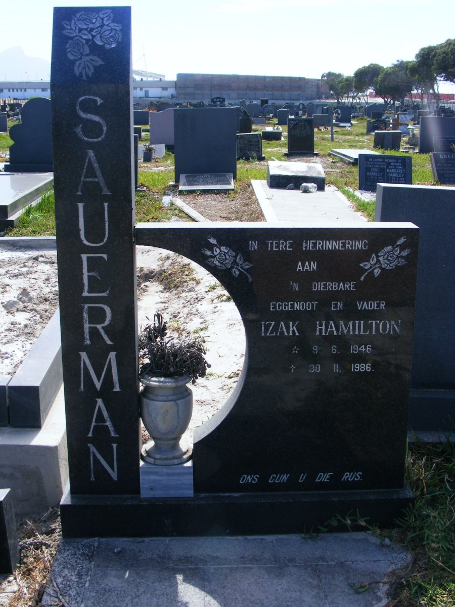 SAUERMAN Izak Hamilton 1946-1986