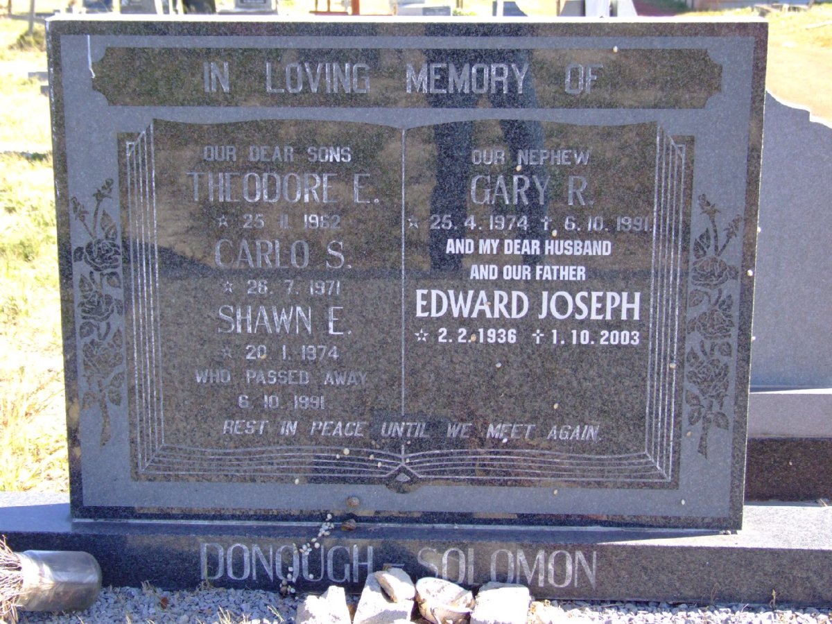 SOLOMON Edward Joseph, DONOUGH 1936-2003
