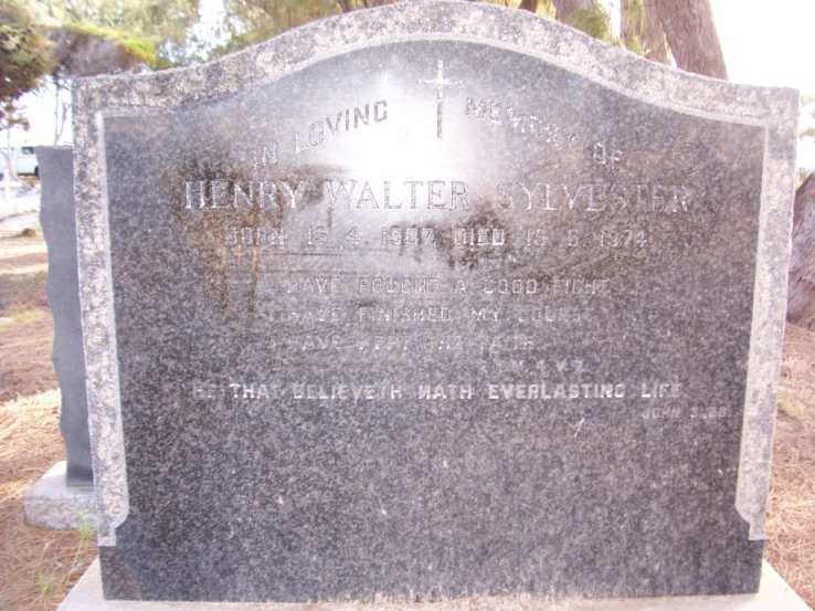 SYLVESTER Henry Walter -1974