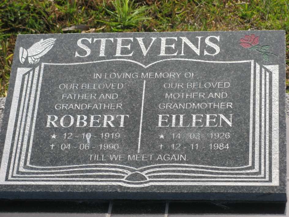 STEVENS Robert 1919-1990 &amp; Eileen 1926-1984