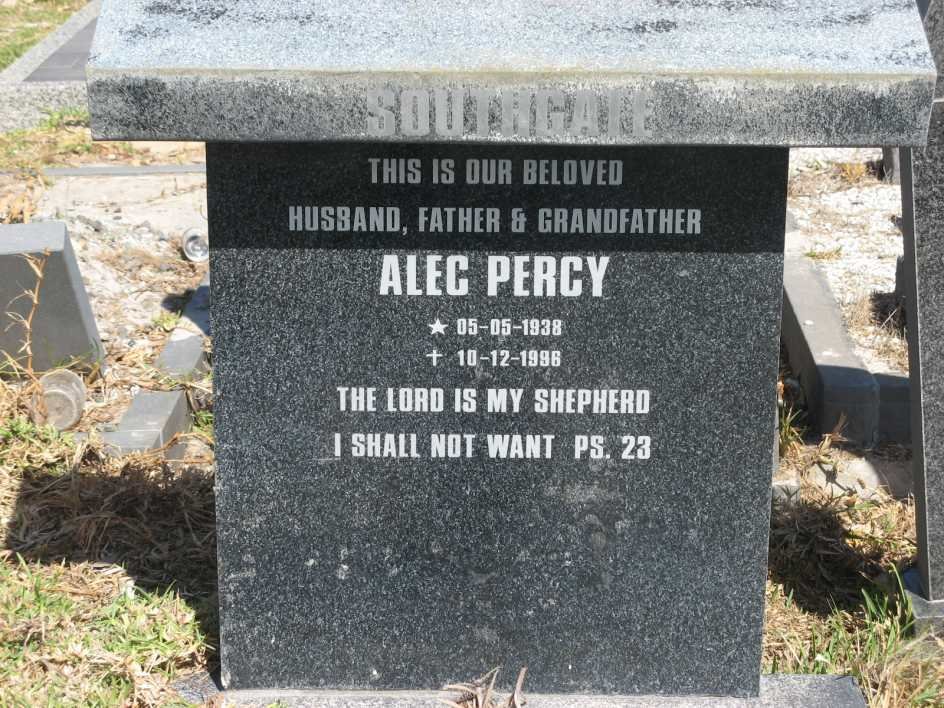 SOUTHGATE Alec Percy 1938-1996