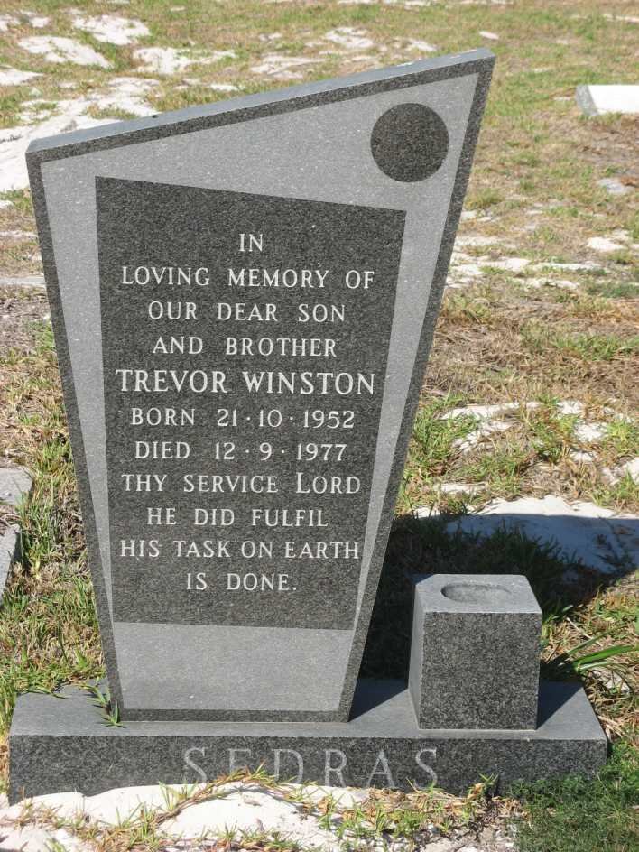 SEDRAS Trevor Winston 1952-1977