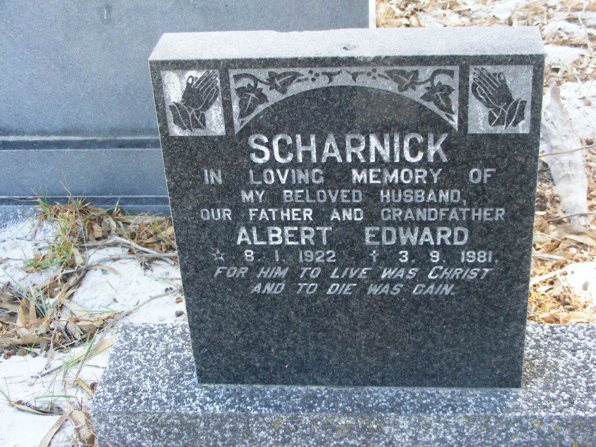 SCHARNICK Albert Edward 1922-1981