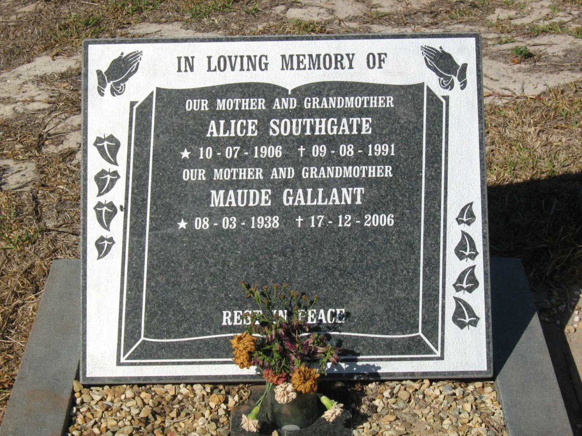 SOUTHGATE Alice 1906-1991 :: GALLANT Maude 1938-2006