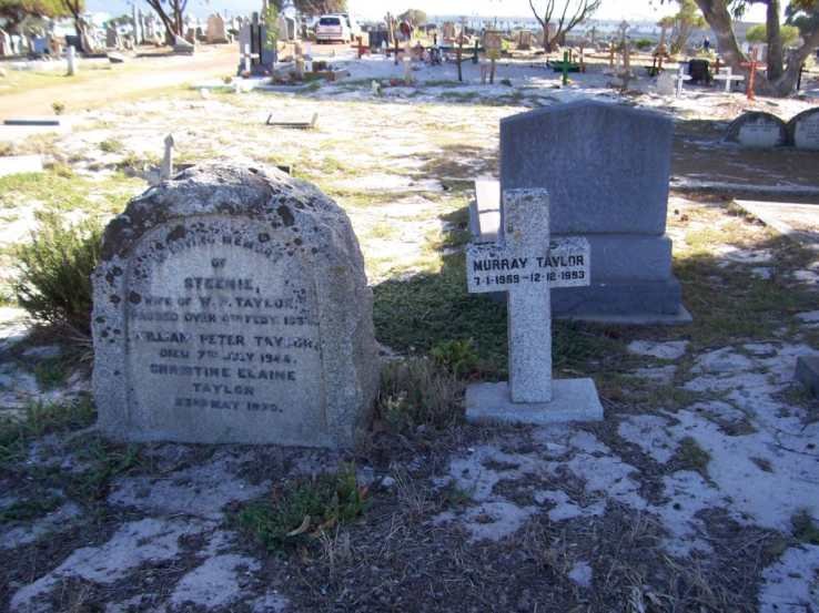 TAYLOR William Peter -1944 &amp; Steenie  -1934 :: TAYLOR Murray  1959-1993 :: TAYLOR Christine Elaine -1970