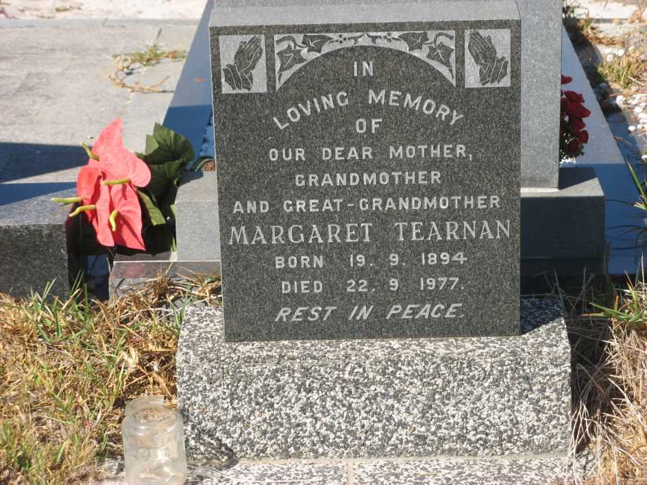 TEARNAN Margaret 1894-1977
