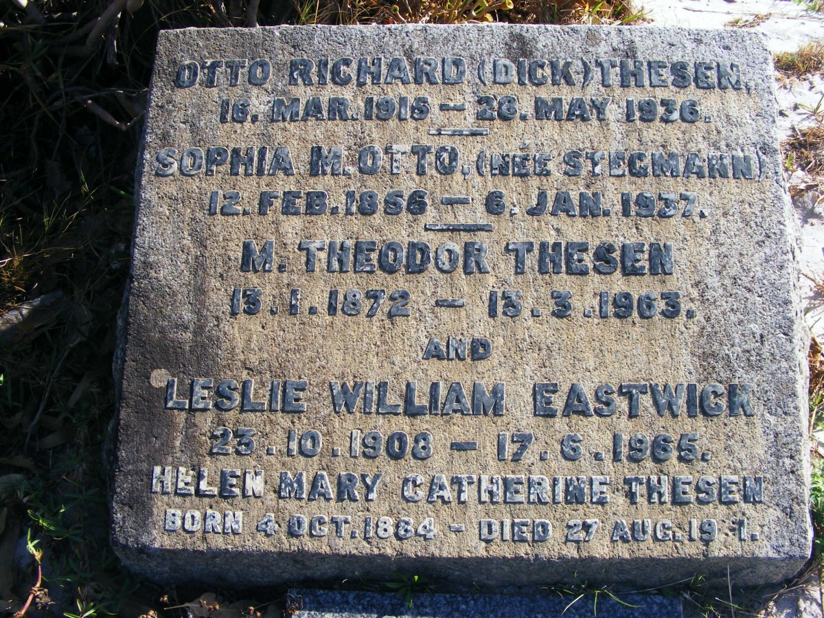 THESEN M. Theodor 1872-1963 :: THESEN Helen Mary Catherine 1884-19??