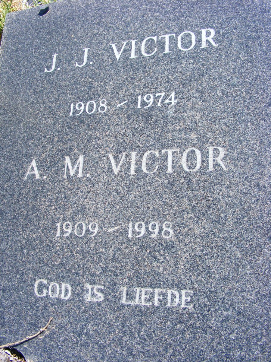 VICTOR J.J. 1908-1974 &amp; A.M. 1909-1998