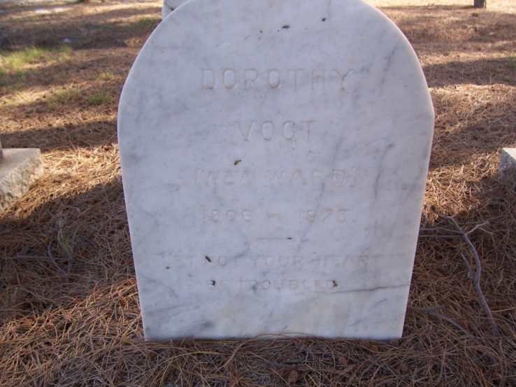 VOGT Dorothy nee ?? 190?-1973