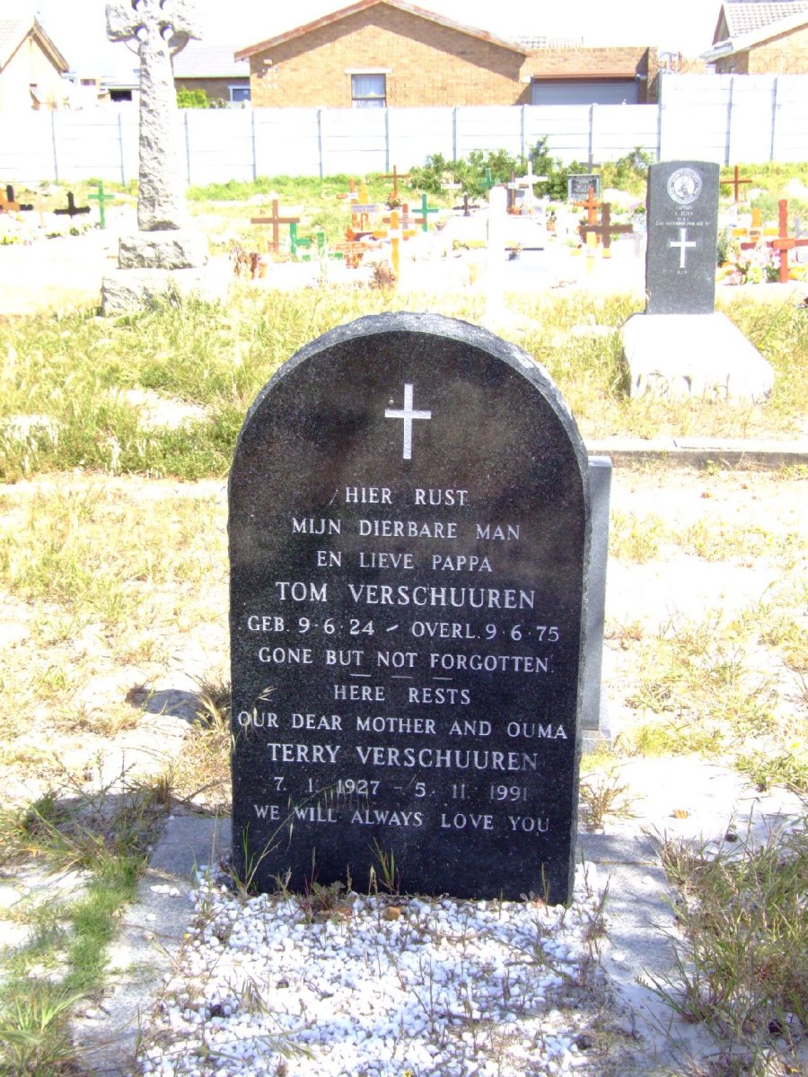 VERSCHUUREN Tom 1924-1975 &amp; Terry 1927-1991