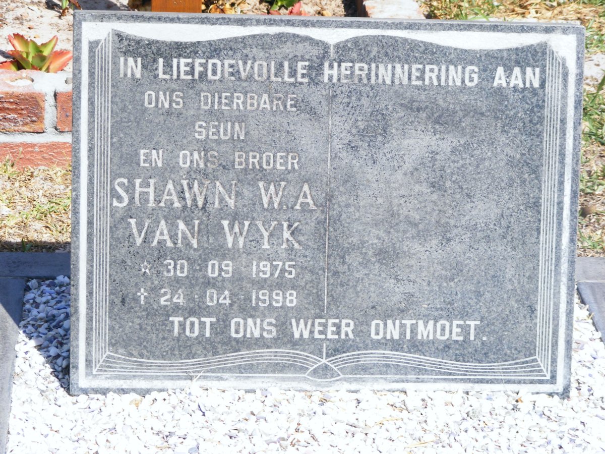 WYK Shawn W.A., van 1975-1998
