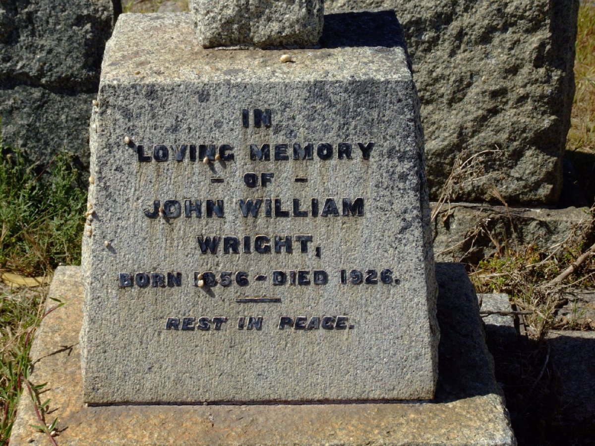 WRIGHT John William 1856-1926
