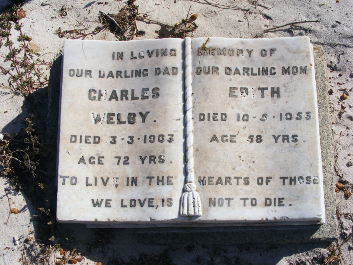 WELBY Charles -1963 &amp; Edith -1953