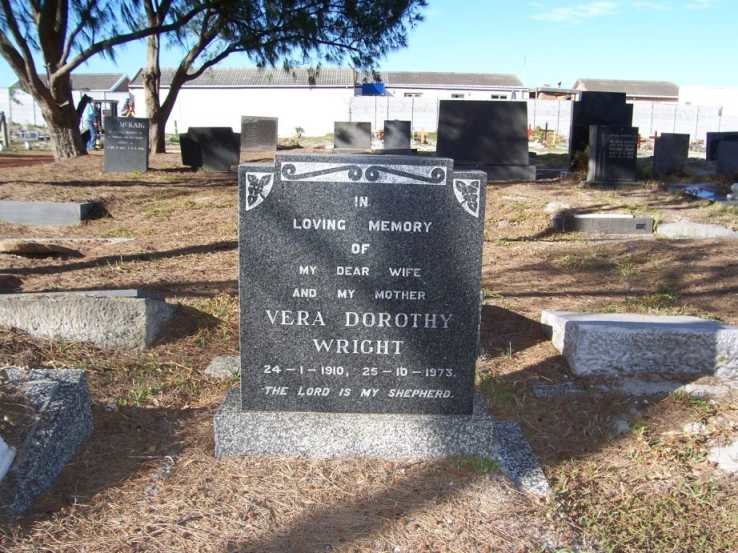 WRIGHT Vera Dorothy 1910-1973