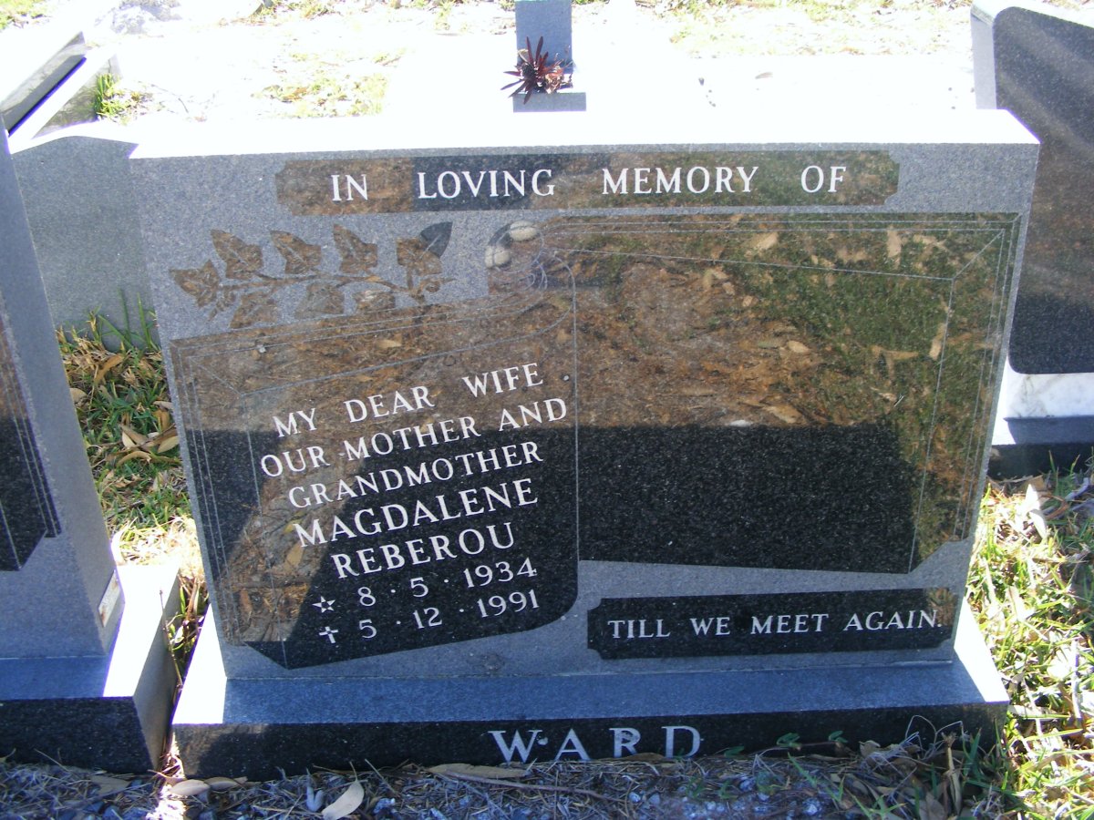 WARD Magdalene Reberou 1934-1991