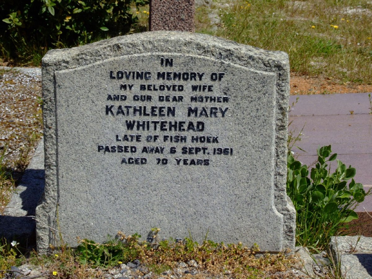 WHITEHEAD Kathleen Mary -1961