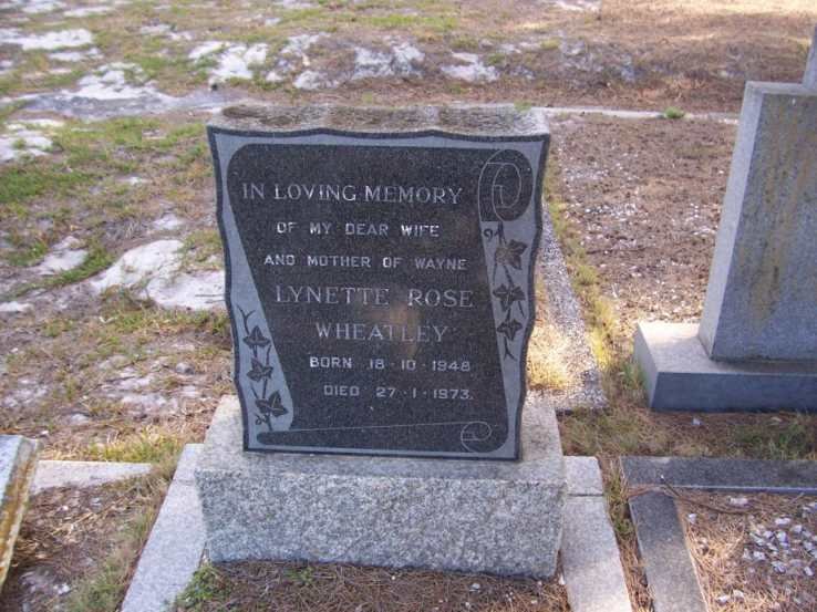 WHEATLEY Lynette Rose 1948-1973