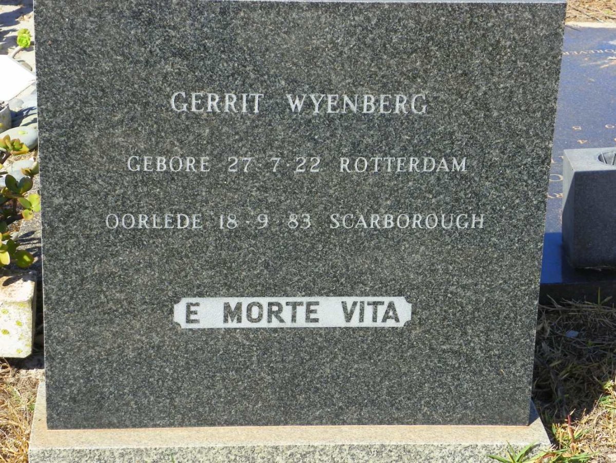 WYENBERG Gerrit 1922-1983