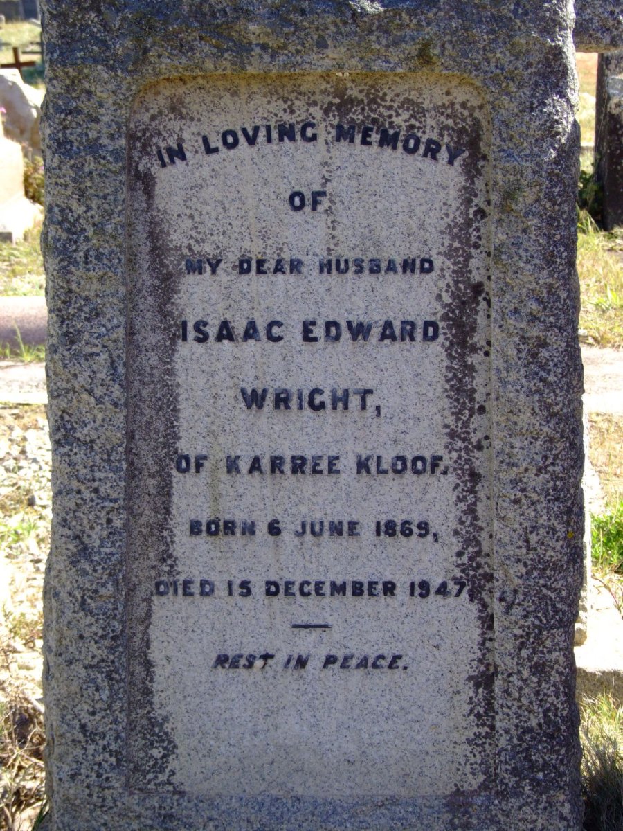 WRIGHT Isaac Edward 1869-1947