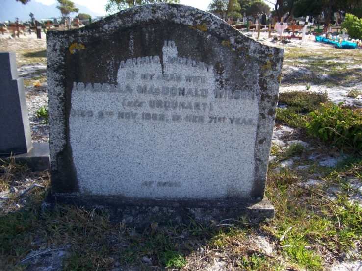 WILSON Isabella MacDonald nee URQUHART -1962