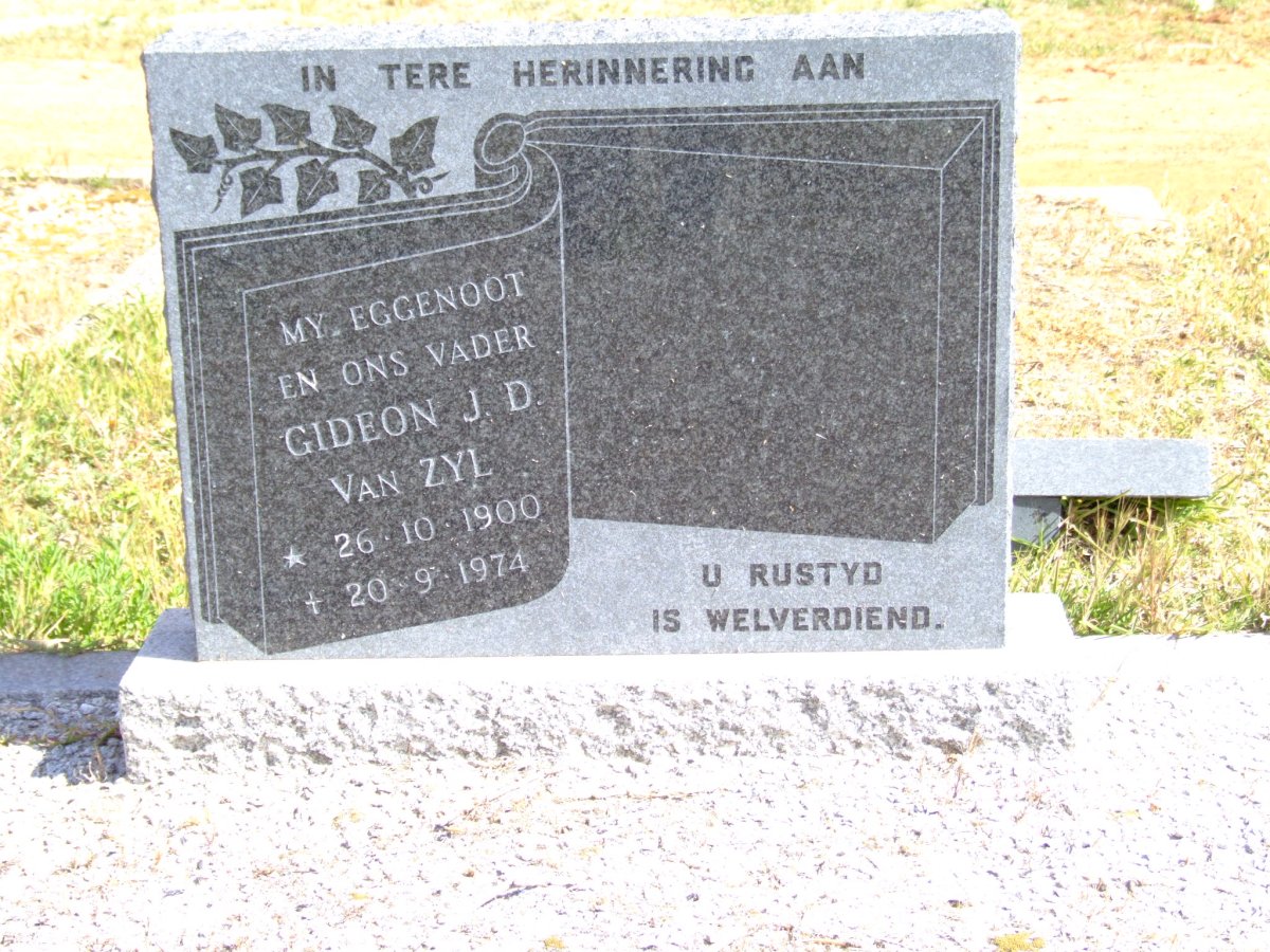 ZYL Gideon J.D., van 1900-1974