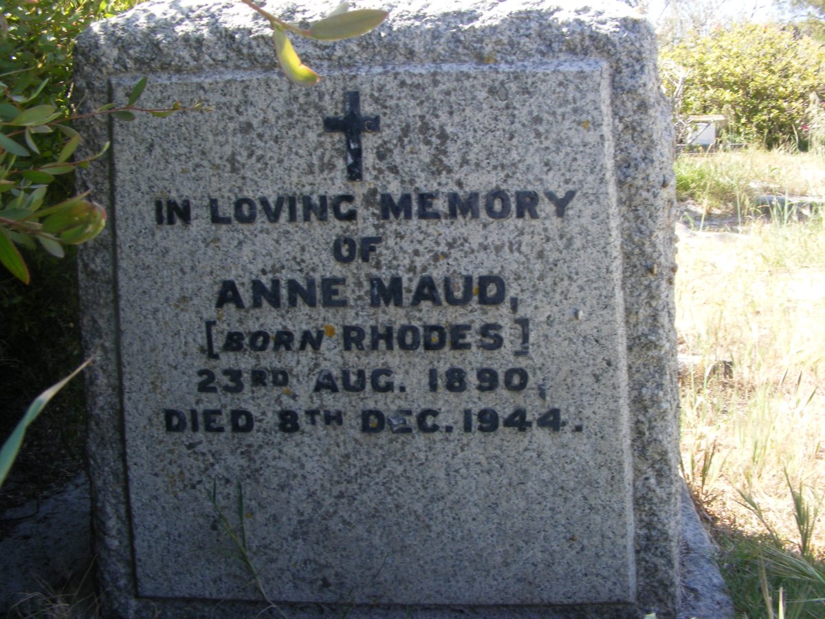 McCORMACK Anne Maud nee RHODES 1890-1944
