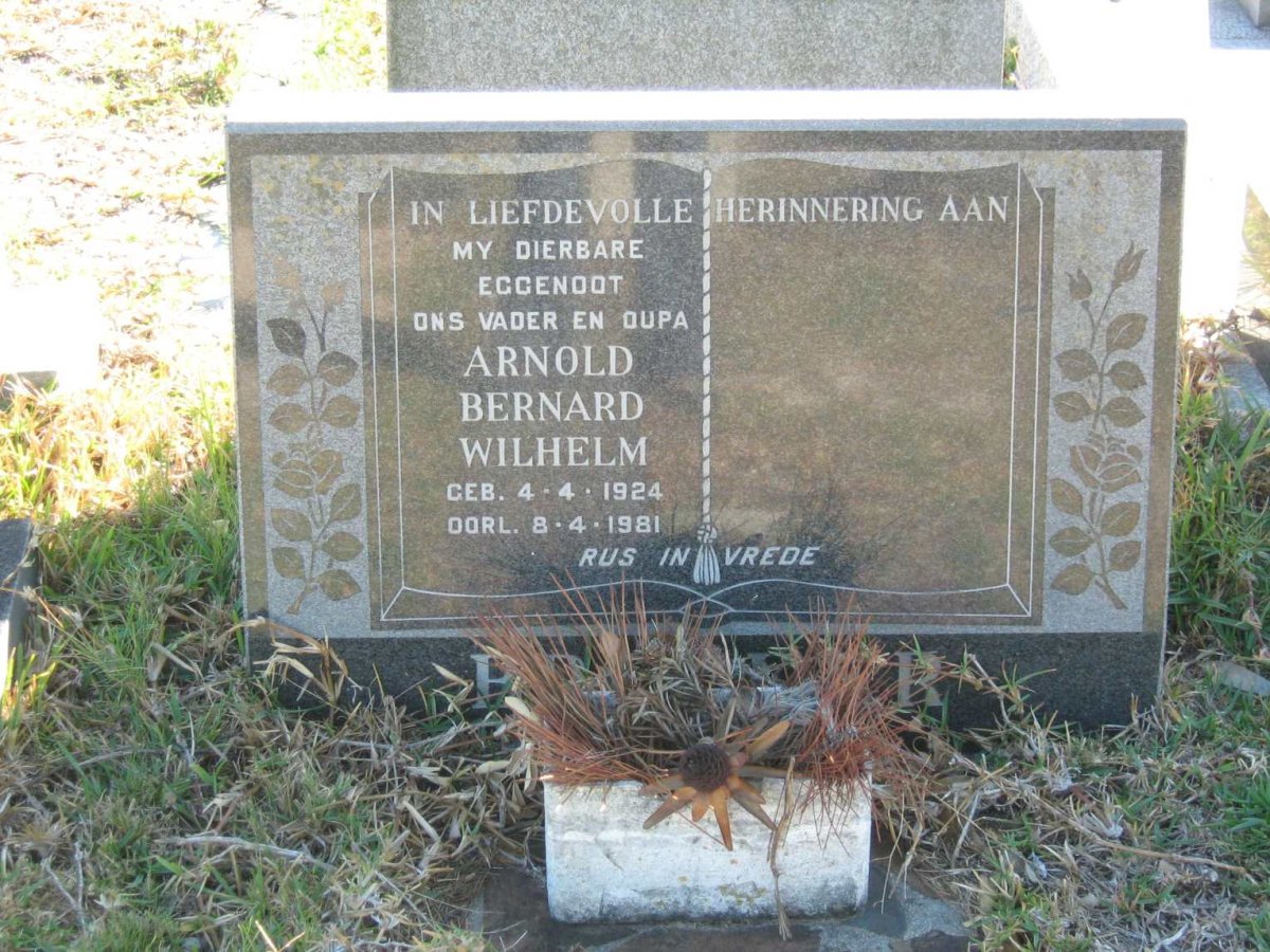 BROCKER Arnold Bernard Wilhelm 1924-1981