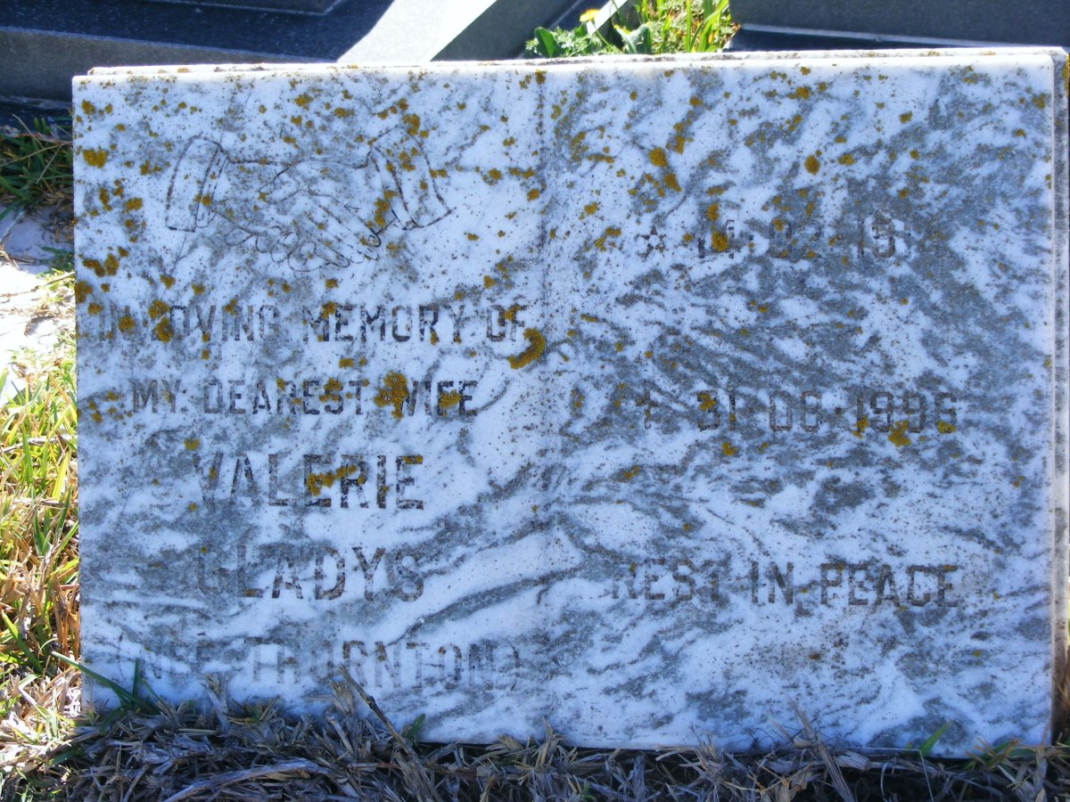 PEACOCK Valerie Gladys nee THORNTON 1914-1996