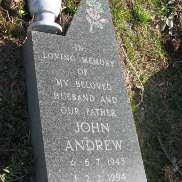 NOVEMBER John Andrew 1943-1994